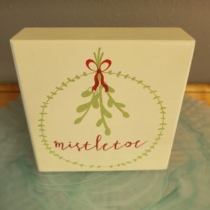 Mistletoe sign for Christmas